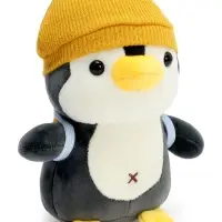 Мягкая игрушка &laquo;Пингвин&raquo; с рюкзаком, в жёлтой шапке, 22 см
