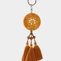 Брелок "Ловец снов" 19 см, цв. бежевый Брелок "Ловец снов" 19 см, цв. бежевый