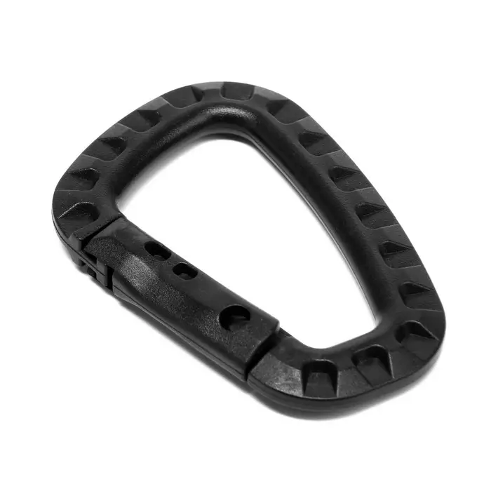 Карабин тактический D-образный ТУНДРА, 84×56×7 мм, черный Карабин тактический D-образный ТУНДРА, 84×56×7 мм, черный