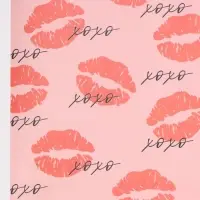 Бумага упаковочная крафт &laquo;Поцелуи&raquo;, 70&times;100 см