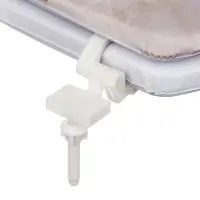 Сиденье для унитаза тм VETTA Мрамор, ПВХ, поролон, 39x36см, бежевый