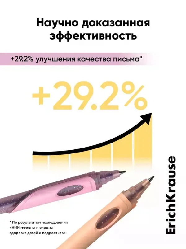 Ручка гелевая сo стираемыми чернилами ErichKrause ErgoLine Prima Cat, узел 0.5, синяя, МИКС