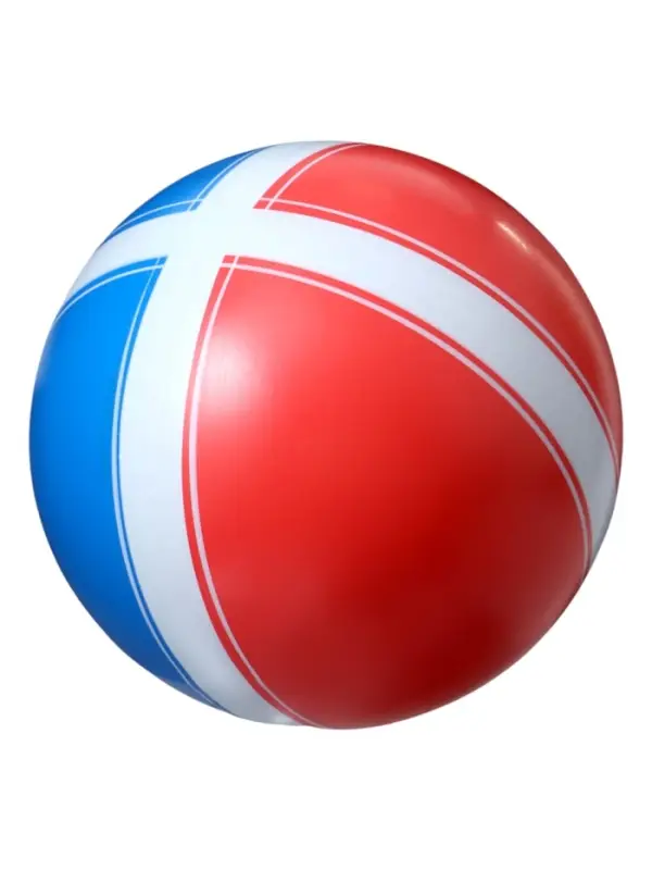 Мяч резиновый, диаметр 20 см, цвета МИКС