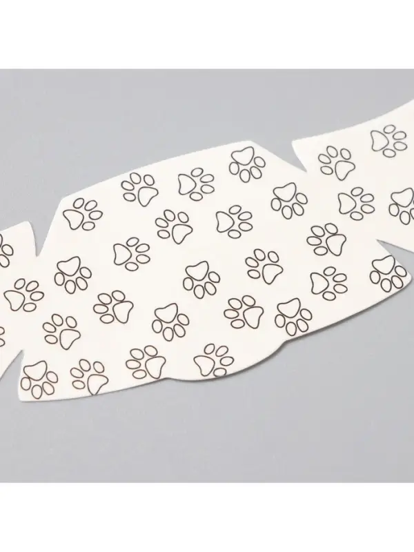 Переводная тату на тело чёрная «Веснушки. Кошачьи следы», 16×5 см Переводная тату на тело чёрная «Веснушки. Кошачьи следы», 16×5 см