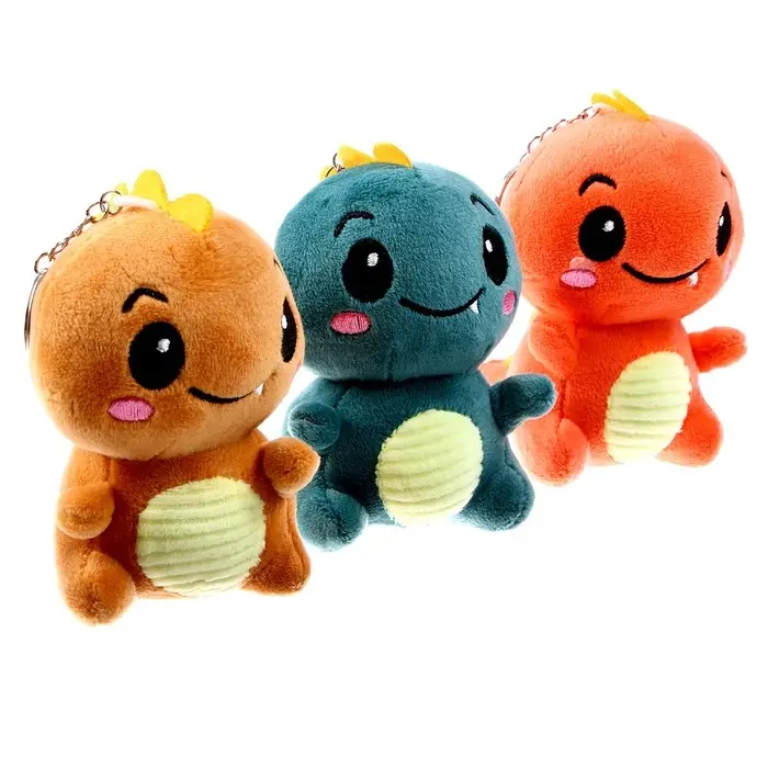 Мягкая игрушка «Дино», на брелоке, 10 см, цвета МИКС Мягкая игрушка «Дино», на брелоке, 10 см, цвета МИКС