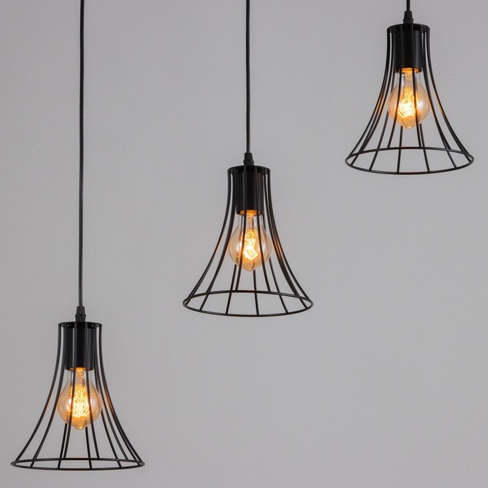 Светильник BayerLux Светильник BayerLux "Чилли" 3хЕ27 40Вт черный 18х50х19-119см