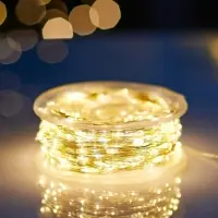 Гирлянда &laquo;Нить&raquo; 100 м, роса, IP44, серебристая нить, 1000 LED, пульт, 36 В, свечение тёплое белое