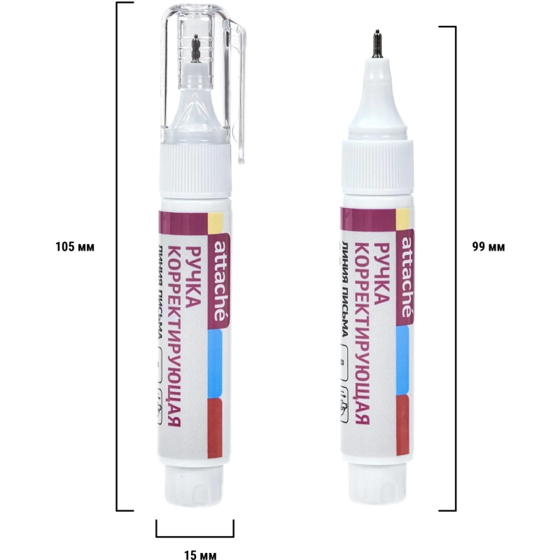 Корректирующий карандаш 8мл ATTACHE, шариковый наконечник 84034