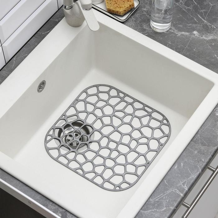 Решетка в раковину «Квадратная», 30×30 см, цвет МИКС Решетка в раковину «Квадратная», 30×30 см, цвет МИКС