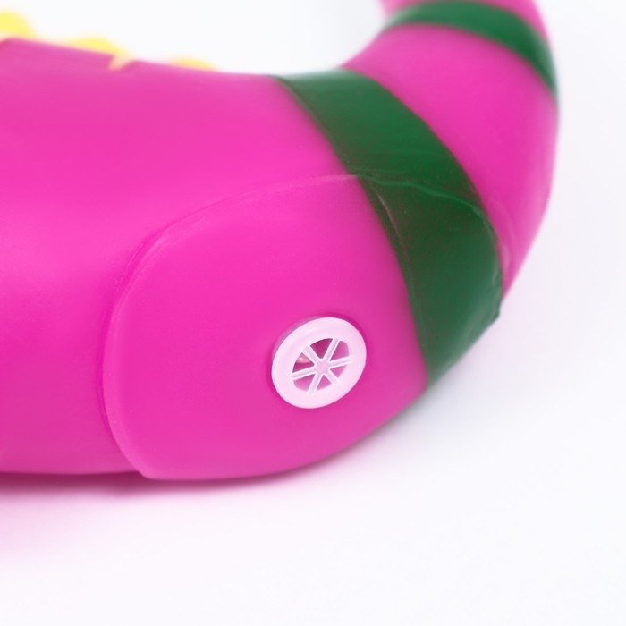 Игрушка пищащая Игрушка пищащая "Хамелеон" для собак, 19 см, фиолетовая