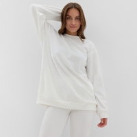 Костюм женский (свитшот и леггинсы) KAFTAN Plushy р. 40-42, белый