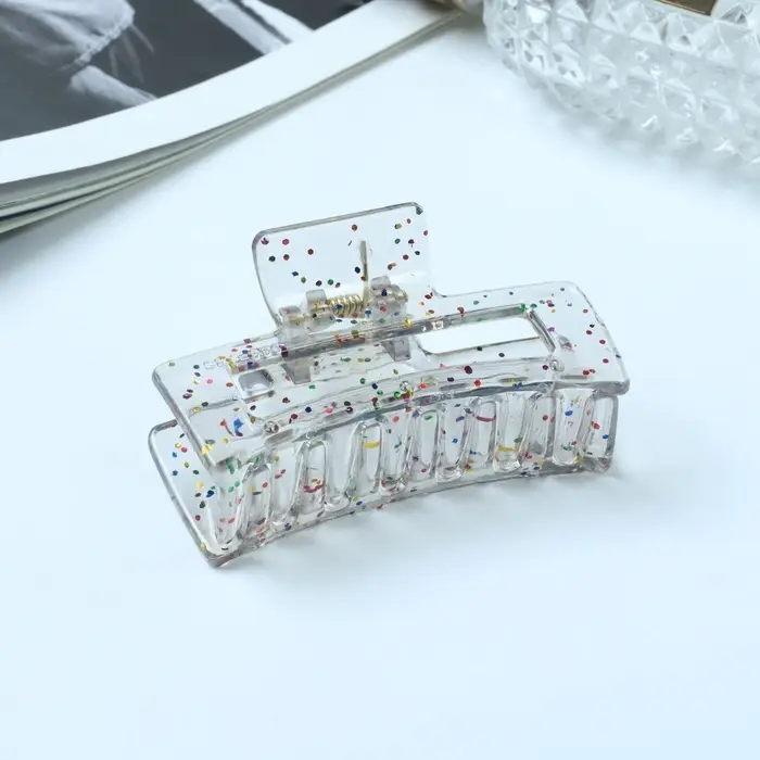 Краб для волос Краб для волос "Айлин" прямой, 6,5 см, микс