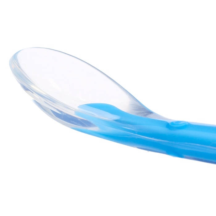 Ложка детская, для первого прикорма, в контейнере, голубая Ложка детская, для первого прикорма, в контейнере, голубая