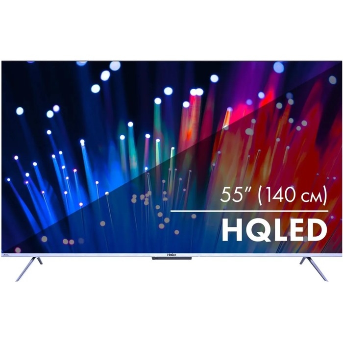 Телевизор Haier SMART TV S3, 55 Телевизор Haier SMART TV S3, 55", 3840x2160, DVB-T2/C/S2, HDMI 4, USB 2, Smart TV, чёрный
