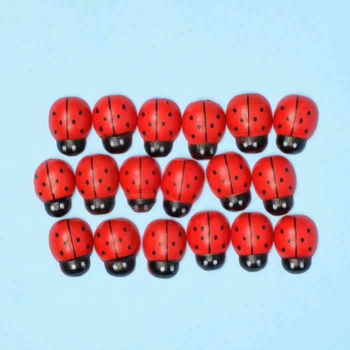 Декор флористический «Божьи коровки», 40 шт., 11 х 8 мм Декор флористический «Божьи коровки», 40 шт., 11 х 8 мм