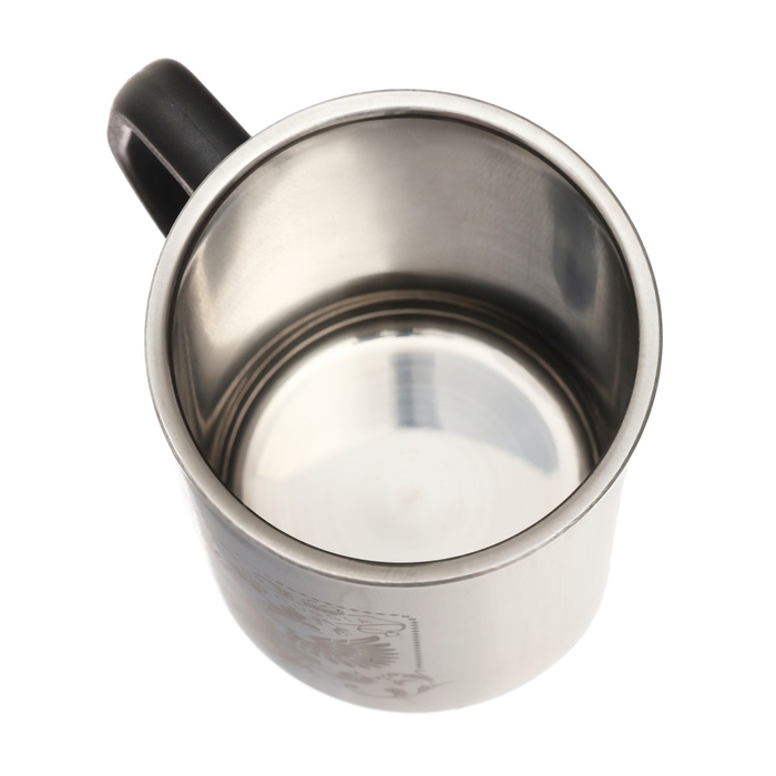 Термокружка, 500 мл, Сталь Термокружка, 500 мл, Сталь "Герб России", сохраняет тепло 2 ч, 13.5 х 8.3 см