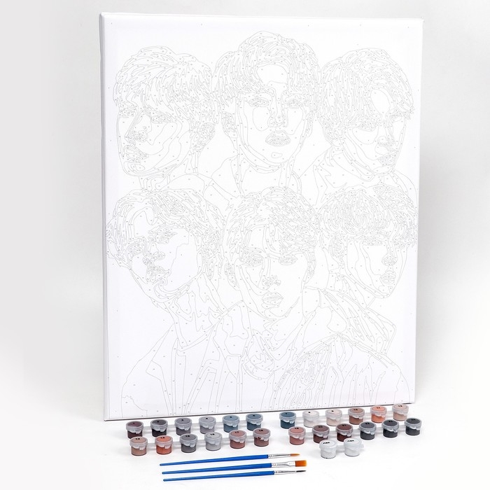 Картина по номерам на холсте с подрамником &laquo;Корейская группа&raquo;, 40 х 50 см