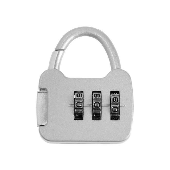 Замок навесной кодовый ТУНДРА ZK001, серый Замок навесной кодовый ТУНДРА ZK001, серый