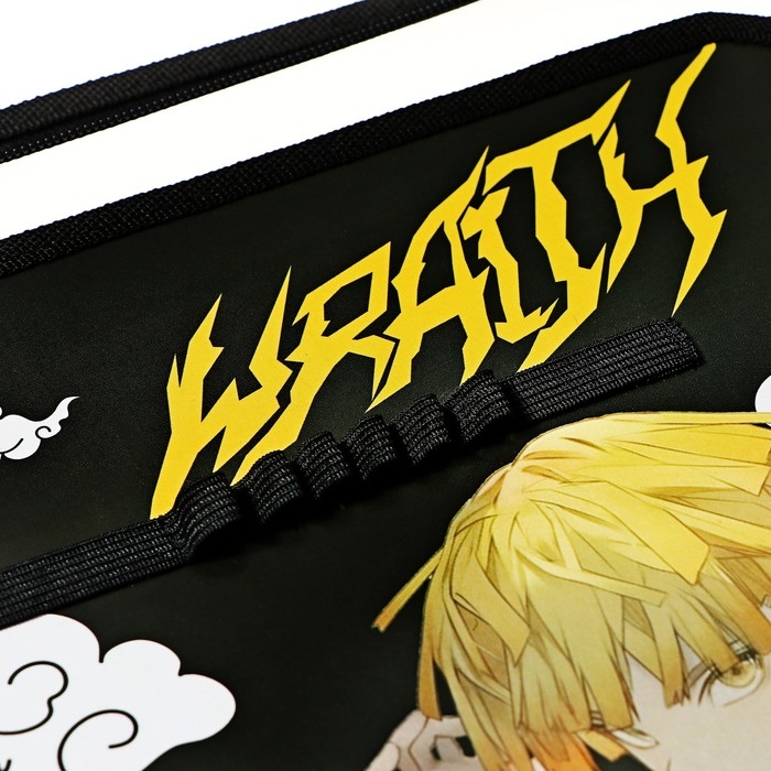 Папка для труда А4, 325 х 230 х 25 мм, молния вокруг, откидная планка, пластиковая, ПТР-1, Calligrata  Папка для труда А4, 325 х 230 х 25 мм, молния вокруг, откидная планка, пластиковая, ПТР-1, Calligrata "Аниме клинок"