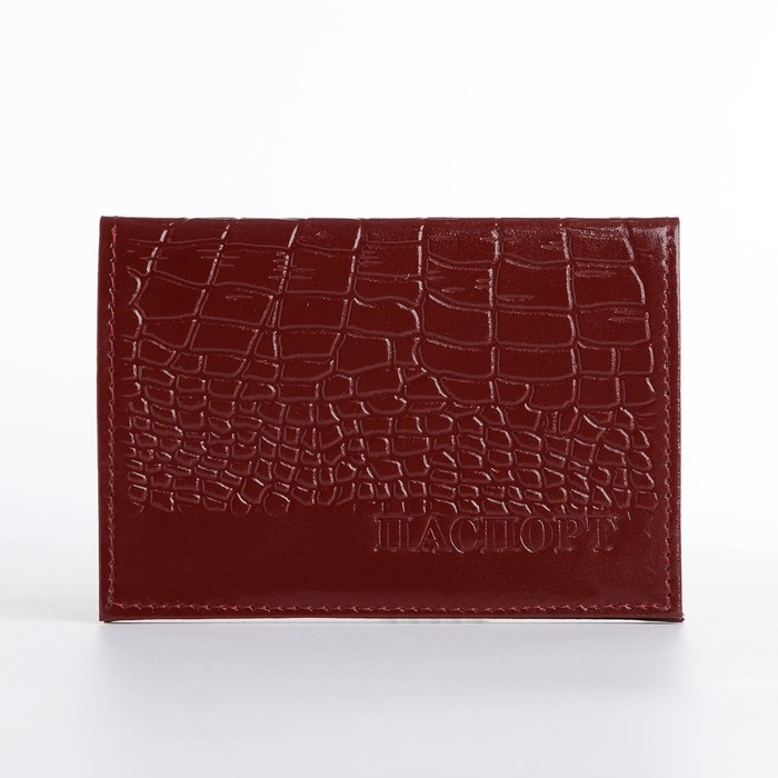 Обложка для паспорта, цвет бордовый Обложка для паспорта, цвет бордовый