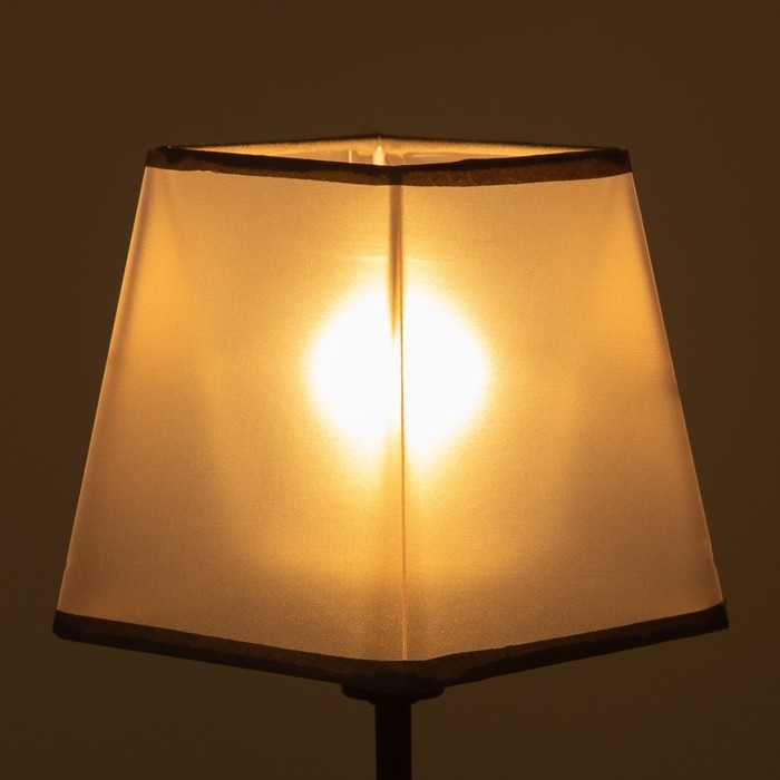 Абажур для люстры Абажур для люстры "Квадрат" Е27/Е14 серый 13х13х13см