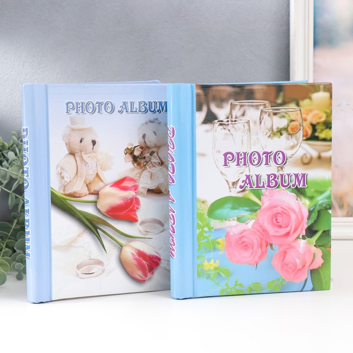 Фотоальбом магнитный 20 листов  Фотоальбом магнитный 20 листов "Цветы" МИКС