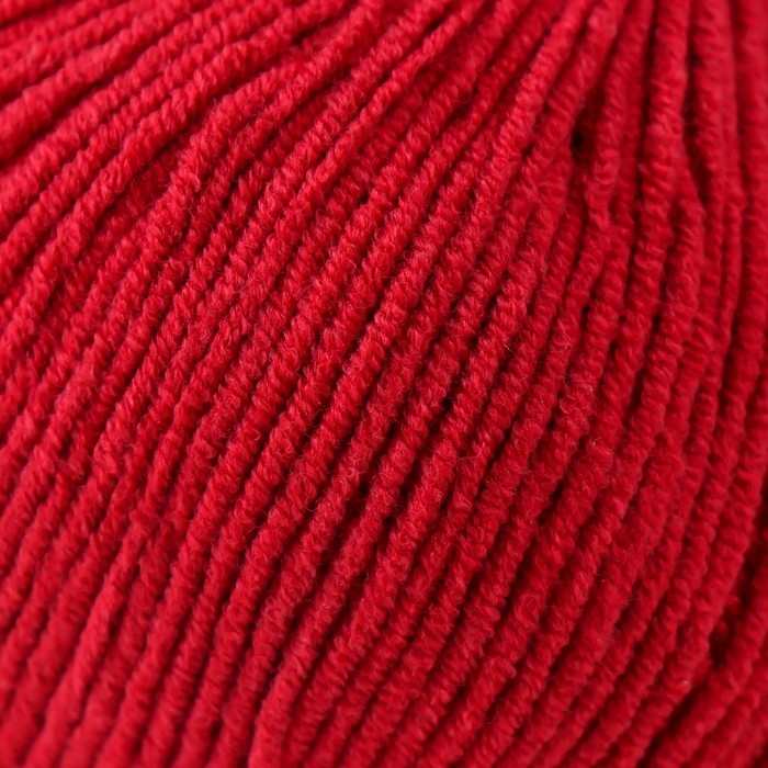 Пряжа "Jeans" 55% хлопок, 45% акрил 160м/50гр (51 вишня)