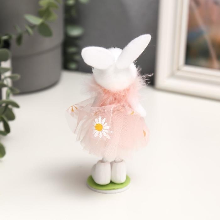 Сувенир текстиль  Сувенир текстиль "Заюшка в платье с ромашками" МИКС 17х5х4 см