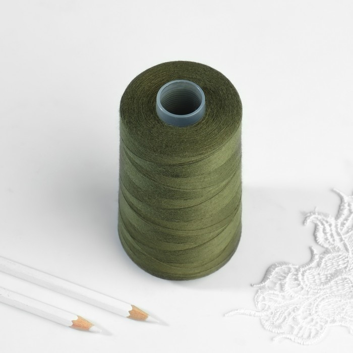 Нитки 40/2, 5000 м, цвет хаки №5704 Нитки 40/2, 5000 м, цвет хаки №5704