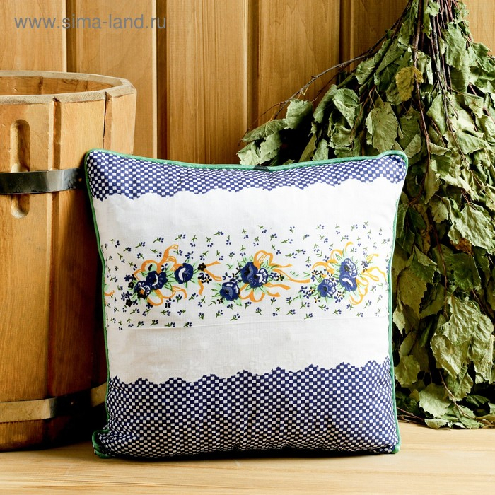 Подушка из кавказских трав на основе листьев дуба и эвкалипта, МИКС, 27×27 см Подушка из кавказских трав на основе листьев дуба и эвкалипта, МИКС, 27×27 см