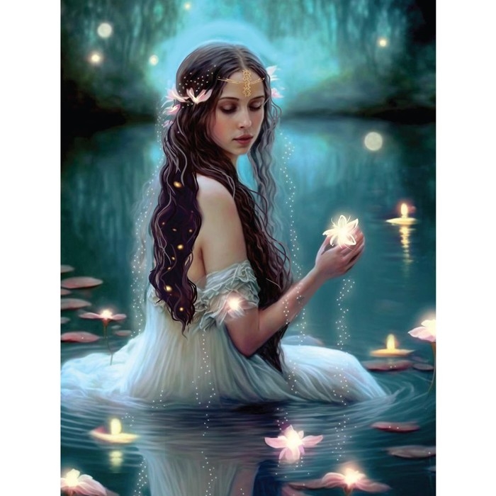 Картина по номерам с подрамником и гирляндой «Нежность», 30 х 40 см Картина по номерам с подрамником и гирляндой «Нежность», 30 х 40 см