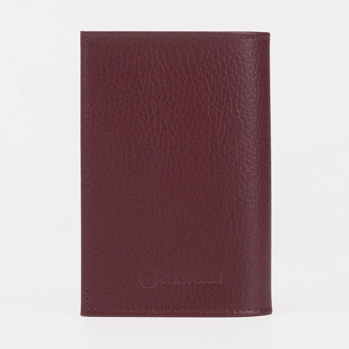 Обложка для паспорта TEXTURA, цвет бордовый Обложка для паспорта TEXTURA, цвет бордовый