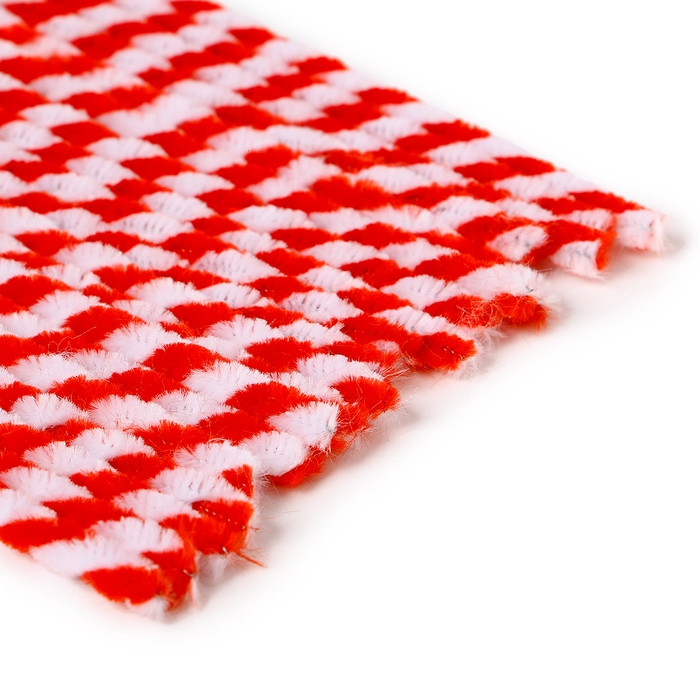 Проволока синельная двухцветная, набор 50 шт., белый и красный цвет Проволока синельная двухцветная, набор 50 шт., белый и красный цвет