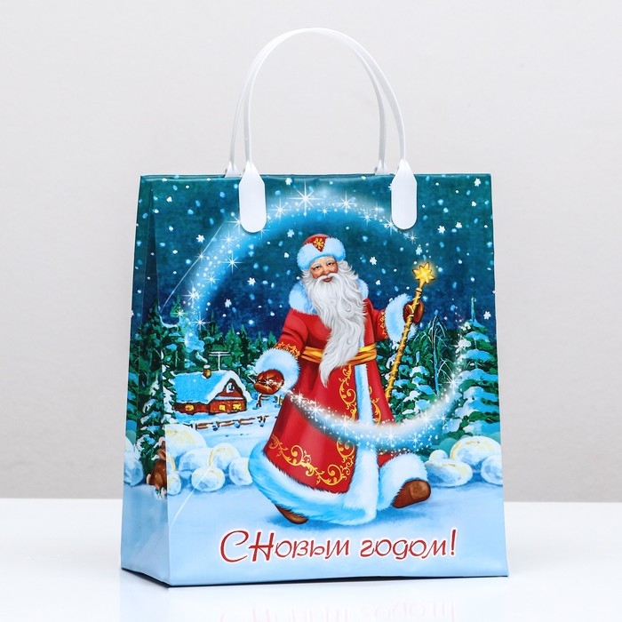 Новый год. Пакет  Новый год. Пакет "Сияние ночи", мягкий пластик, 22 х 25 см.