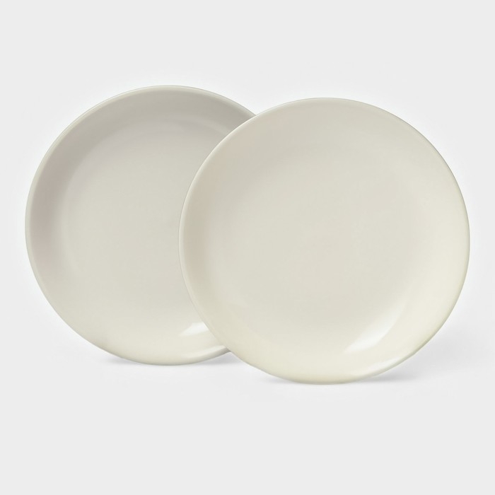 Набор тарелок керамических Magistro Matt black, 950 мл, 23,5×4 см, 2 шт Набор тарелок керамических Magistro Matt black, 950 мл, 23,5×4 см, 2 шт