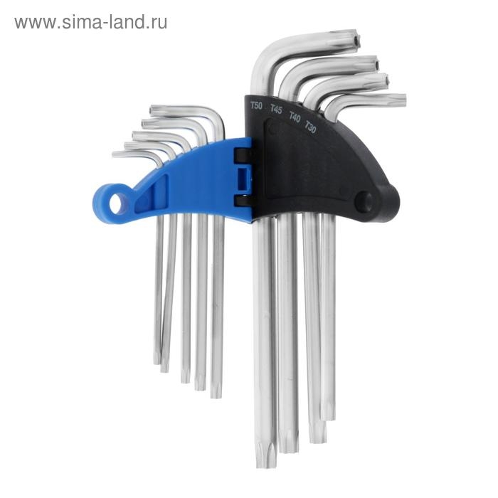 Набор ключей ТУНДРА, TORX Tamper, удлиненные, CrV, TT10 - TT50, 9 шт. Набор ключей ТУНДРА, TORX Tamper, удлиненные, CrV, TT10 - TT50, 9 шт.