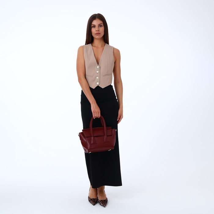 Сумка женская на молнии, цвет бордовый Сумка женская на молнии, цвет бордовый