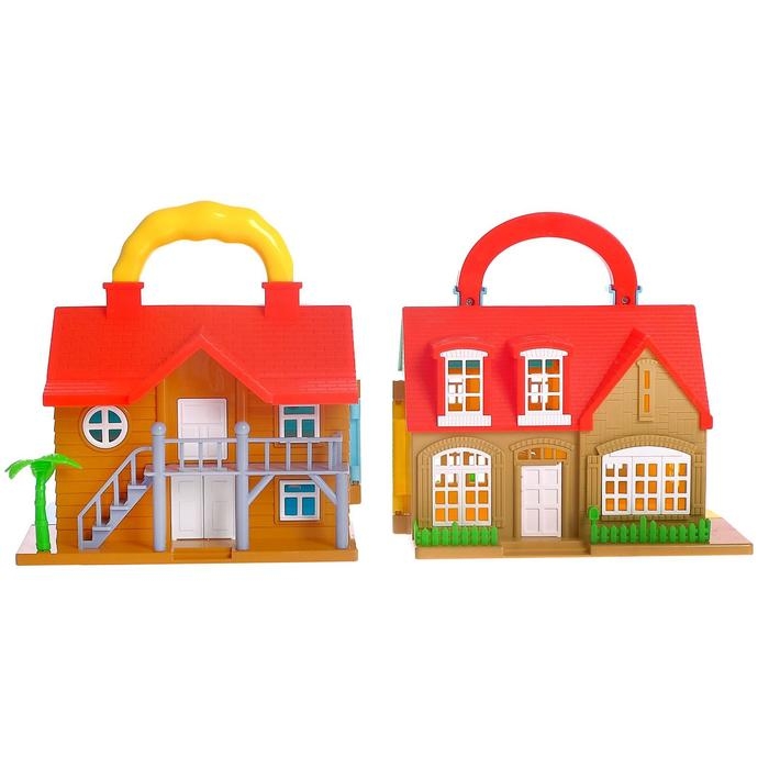 Дом для кукол «Уют» складной, с фигурками и аксессуарами Дом для кукол «Уют» складной, с фигурками и аксессуарами