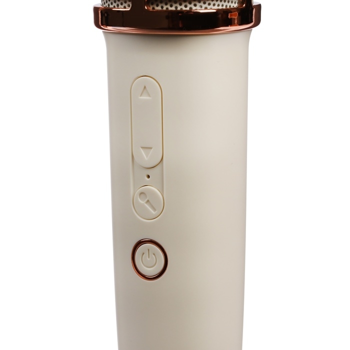 Мини караоке-система T7, 5 Вт, микрофон, 1800/800мАч, Jack 3.5, Type-С, RGB, бежевая Мини караоке-система T7, 5 Вт, микрофон, 1800/800мАч, Jack 3.5, Type-С, RGB, бежевая