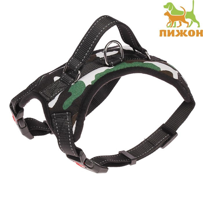 Шлейка К7 мягкая светоотражающая, размер М, ОГ 52-66 см, вес 9,5-17,5 кг, хаки Шлейка К7 мягкая светоотражающая, размер М, ОГ 52-66 см, вес 9,5-17,5 кг, хаки