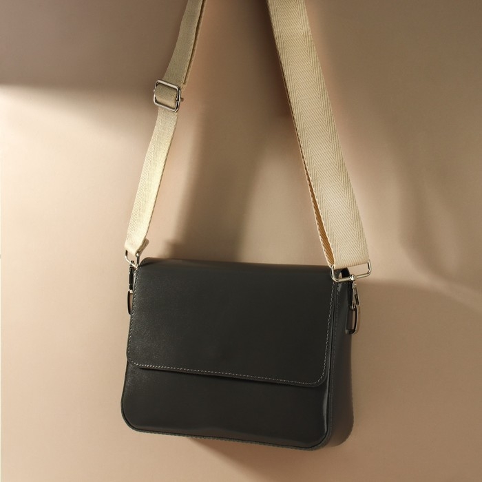 Ручка для сумки, стропа, с карабинами, 139 ± 3 × 3,8 см, цвет бежевый Ручка для сумки, стропа, с карабинами, 139 ± 3 × 3,8 см, цвет бежевый