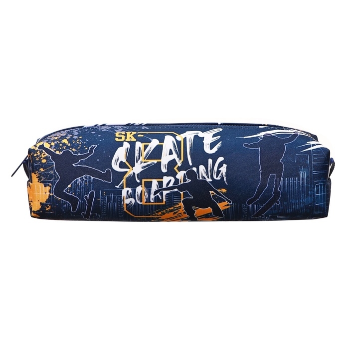 Пенал мягкий, 1 отделение 60 х 210 х 50 мм, объёмный, ПМО 31-20, Пенал мягкий, 1 отделение 60 х 210 х 50 мм, объёмный, ПМО 31-20, "Скейтеры" 71616