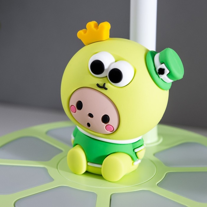 Лампа настольная  Лампа настольная "Мини лягушенок" LED 3 режима 6,4Вт USB салатовый 10х10х37,5 см RISALUX