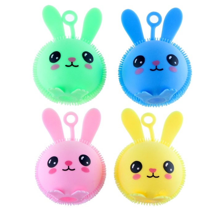 Антистресс сквиш мялка «Зайчик», с воздухом, цвета МИКС, в шоубоксе Антистресс сквиш мялка «Зайчик», с воздухом, цвета МИКС, в шоубоксе