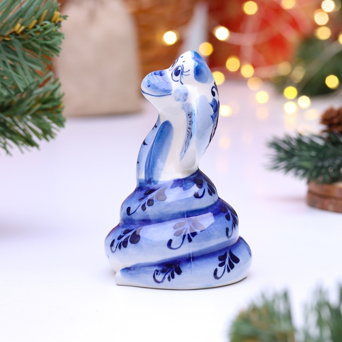 Сувенир Сувенир "Змея Афина", гжель