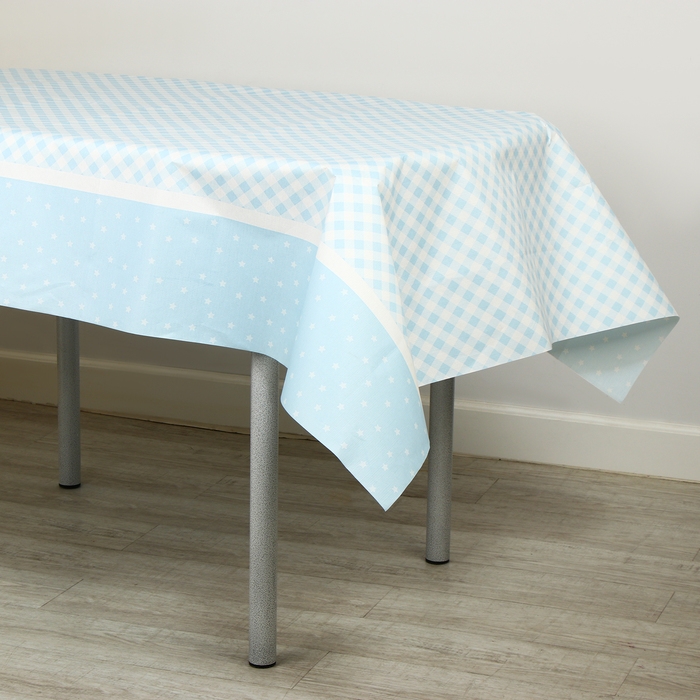 Скатерть &laquo;Конфетти&raquo;, голубой цвет, 120х180 см