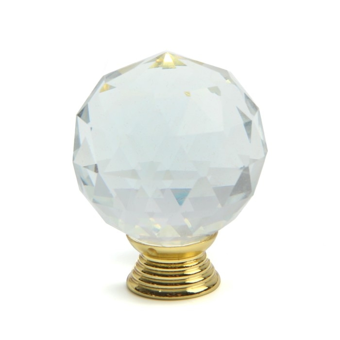 Ручка кнопка Cappio Ручка кнопка Cappio "Алмаз", стеклянная, d=40 мм