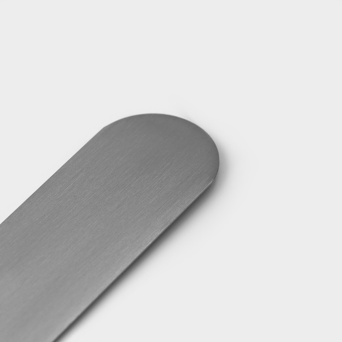 Кондитерская лопатка - палетка изогнутая Доляна, 31,5×3 см, рабочая часть 19,2 см, цвет серебристый