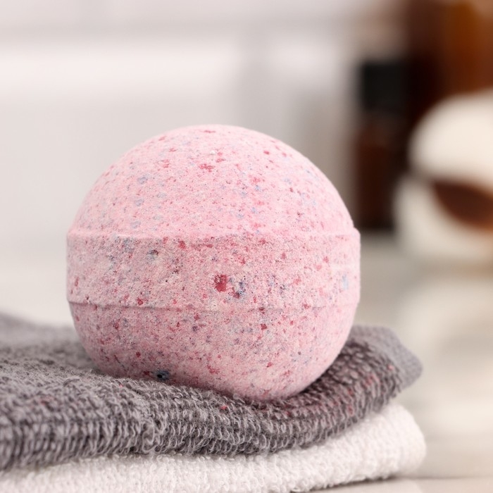 Бомбочка для ванны с шиммером Бомбочка для ванны с шиммером "Добропаровъ", лаванда, 110 гр, сиреневый