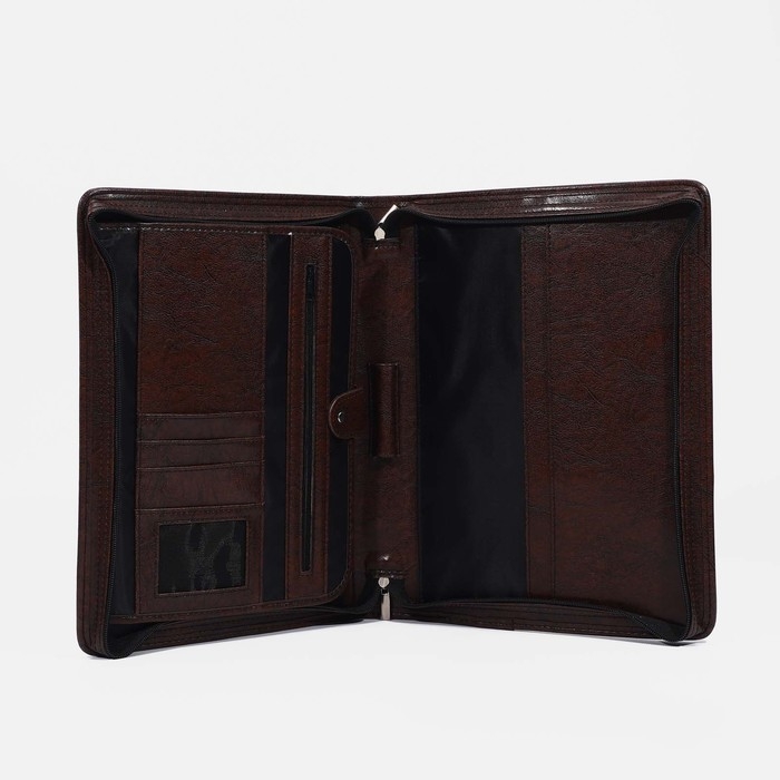 Папка для документов «Алекс», цвет коричневый